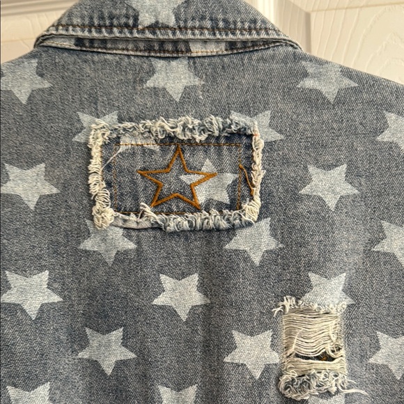 POL Star Pattern Denim Jacket - Picture 5 of 5